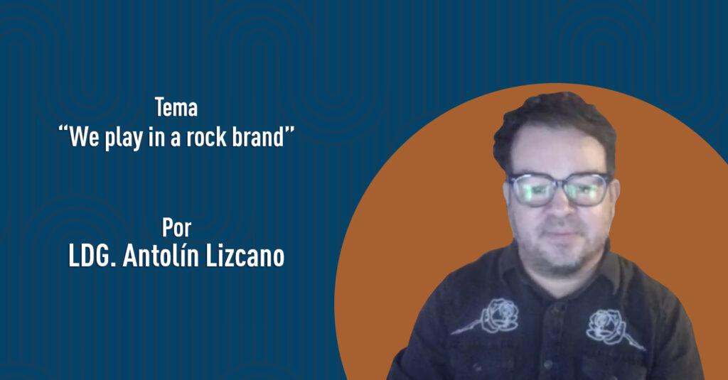 "We play in a rock brand" por el LDG. Antolín Lizcano